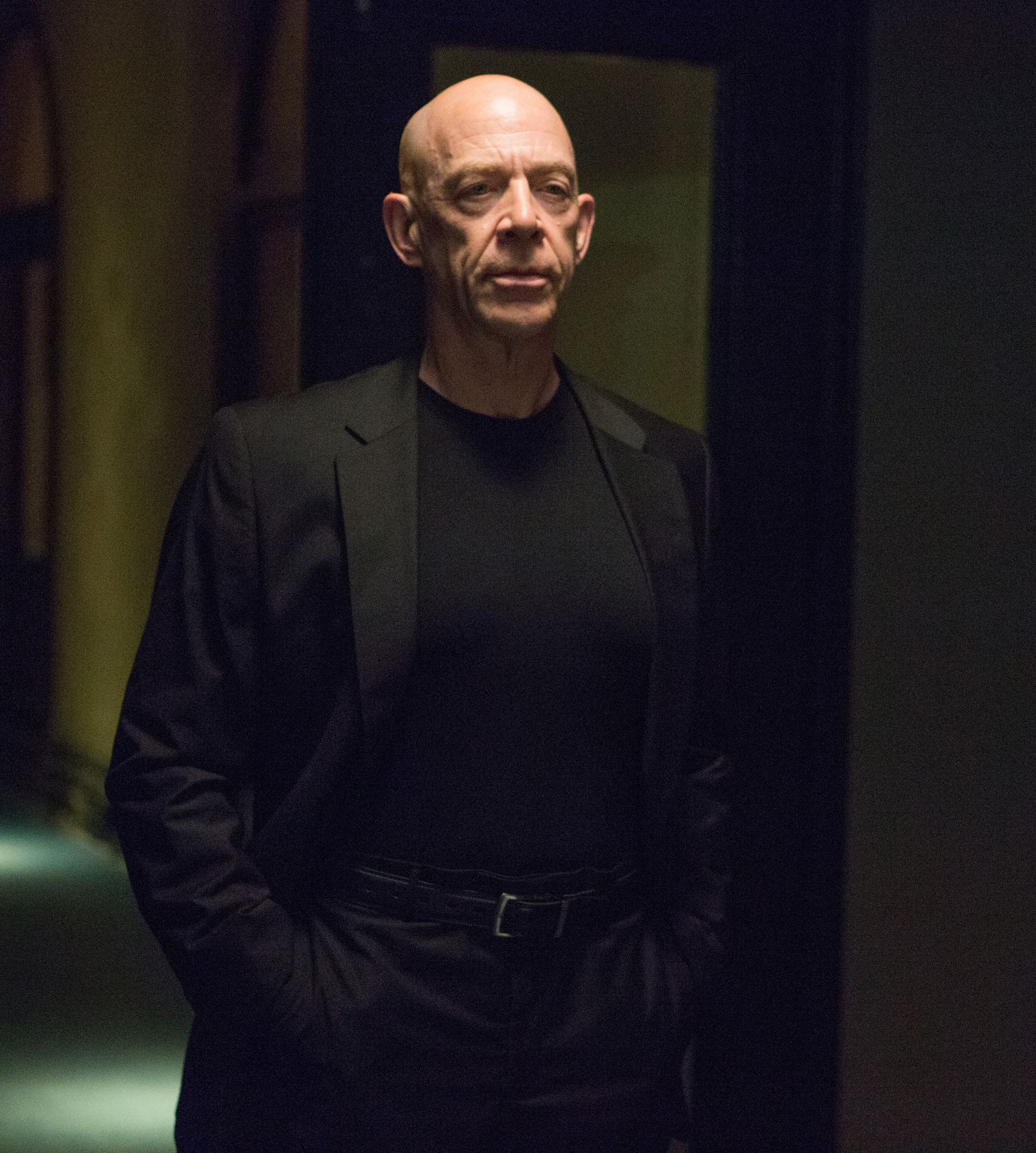 J.K. Simmons inspecting his new talent in Whiplash