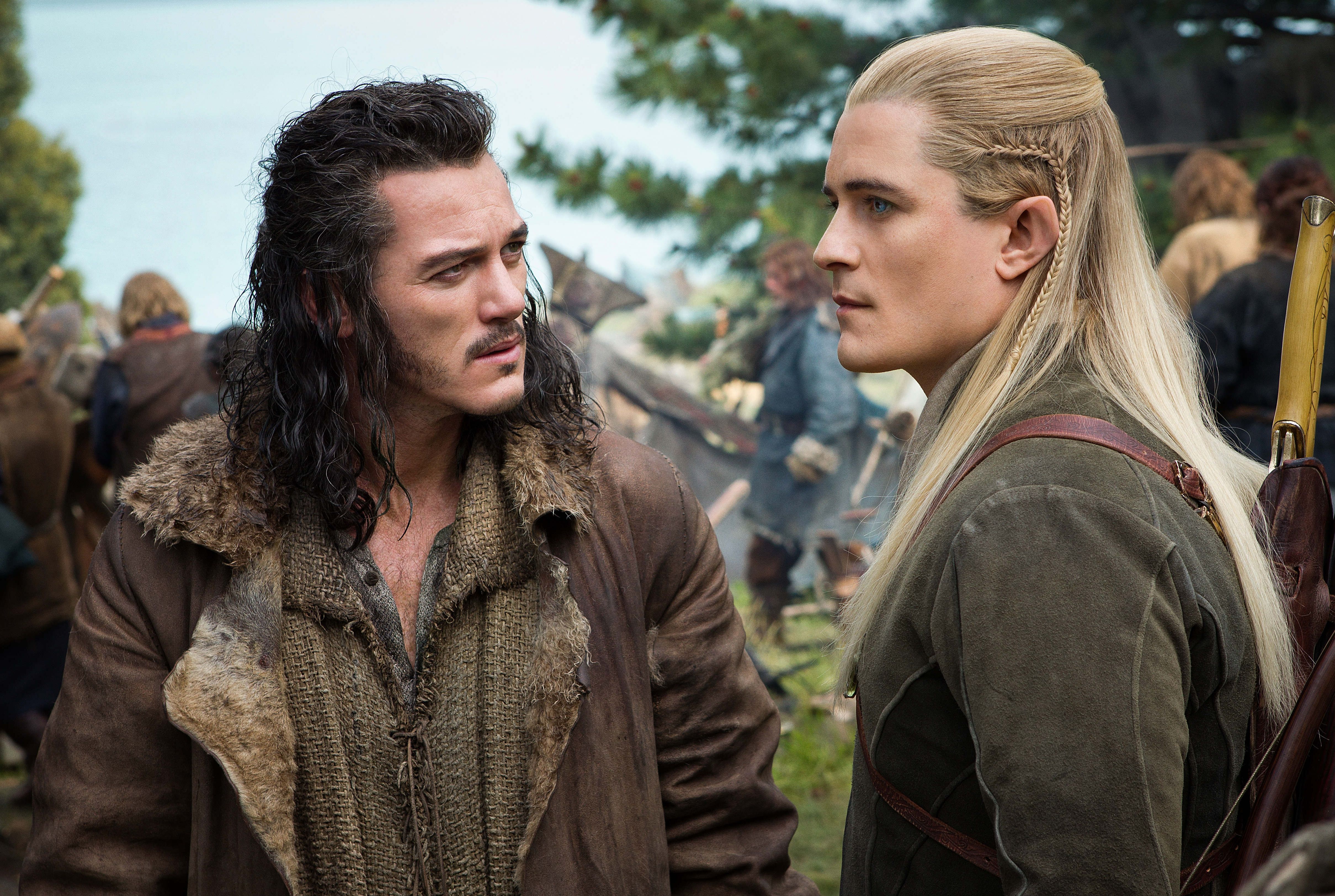 Luke Evans and Orlando Bloom, The Hobbit: The Battle of the 