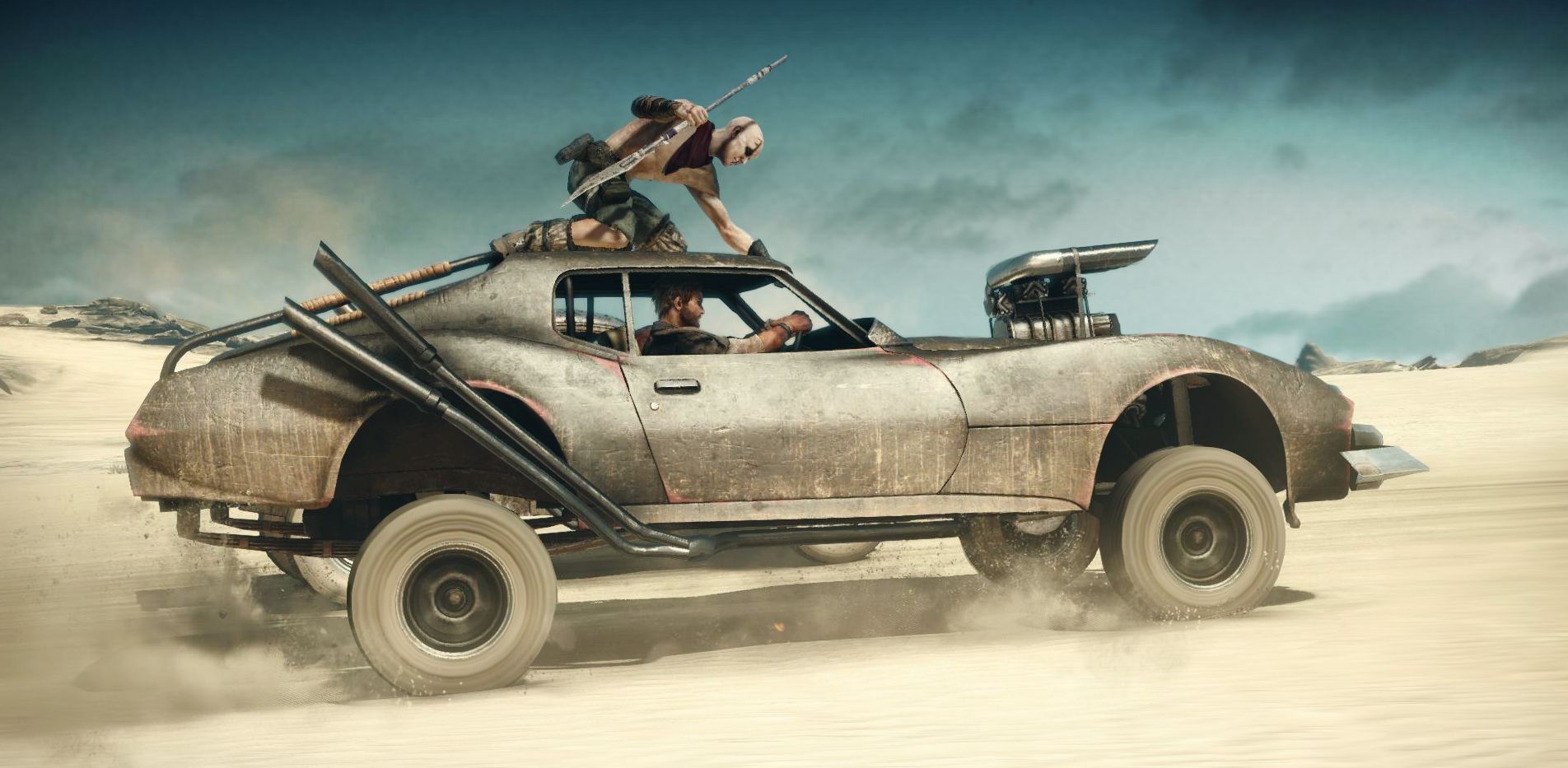 Jumping on top of car - Mad Max: Fury Road