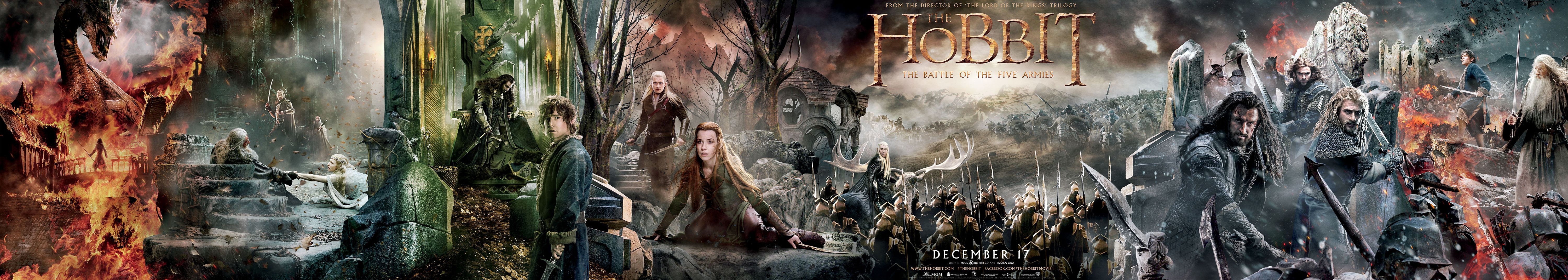 Ultra-wide The Hobbit: The Battle of the Five Armies banner