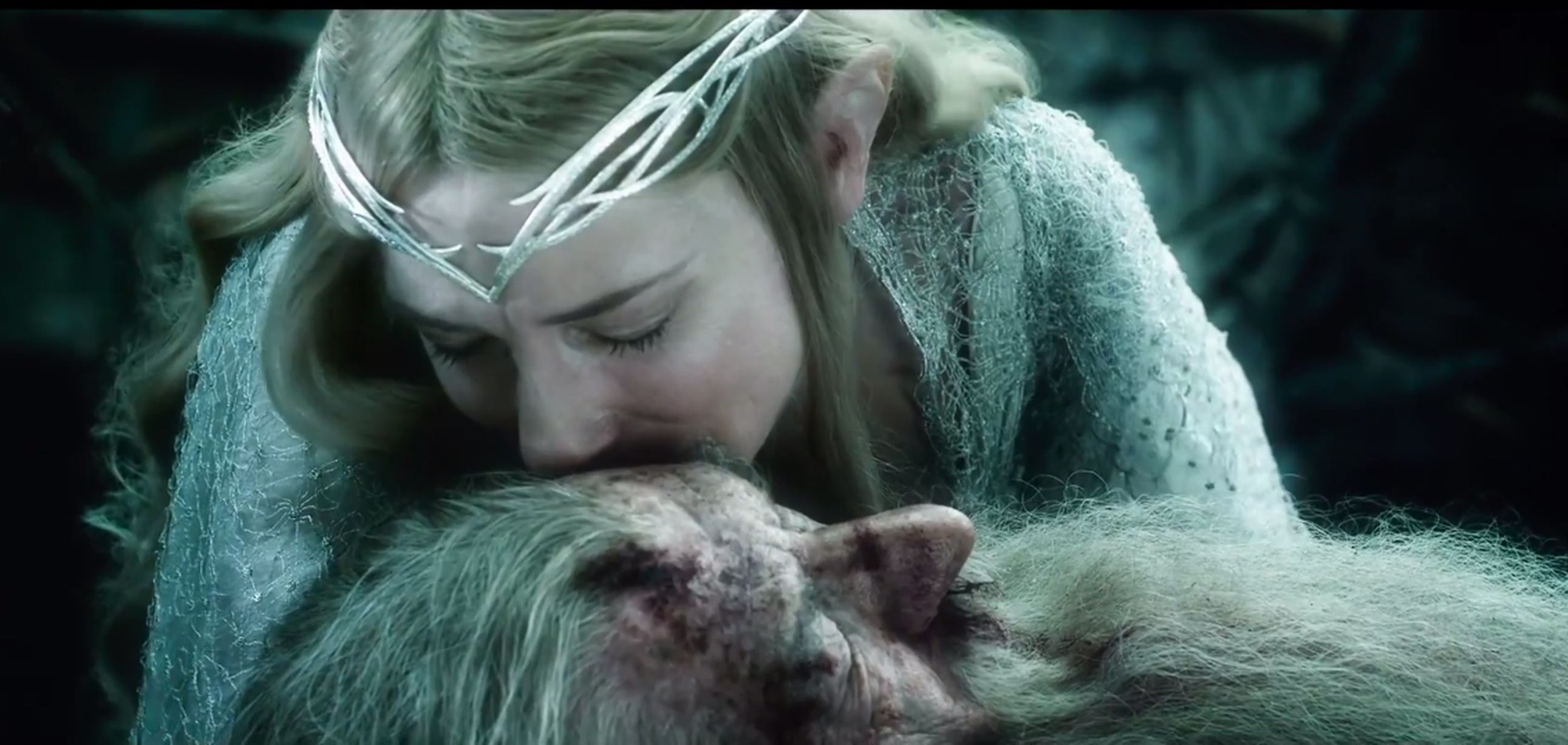 Tariel kisses forehead - The Battle of the Five Armies