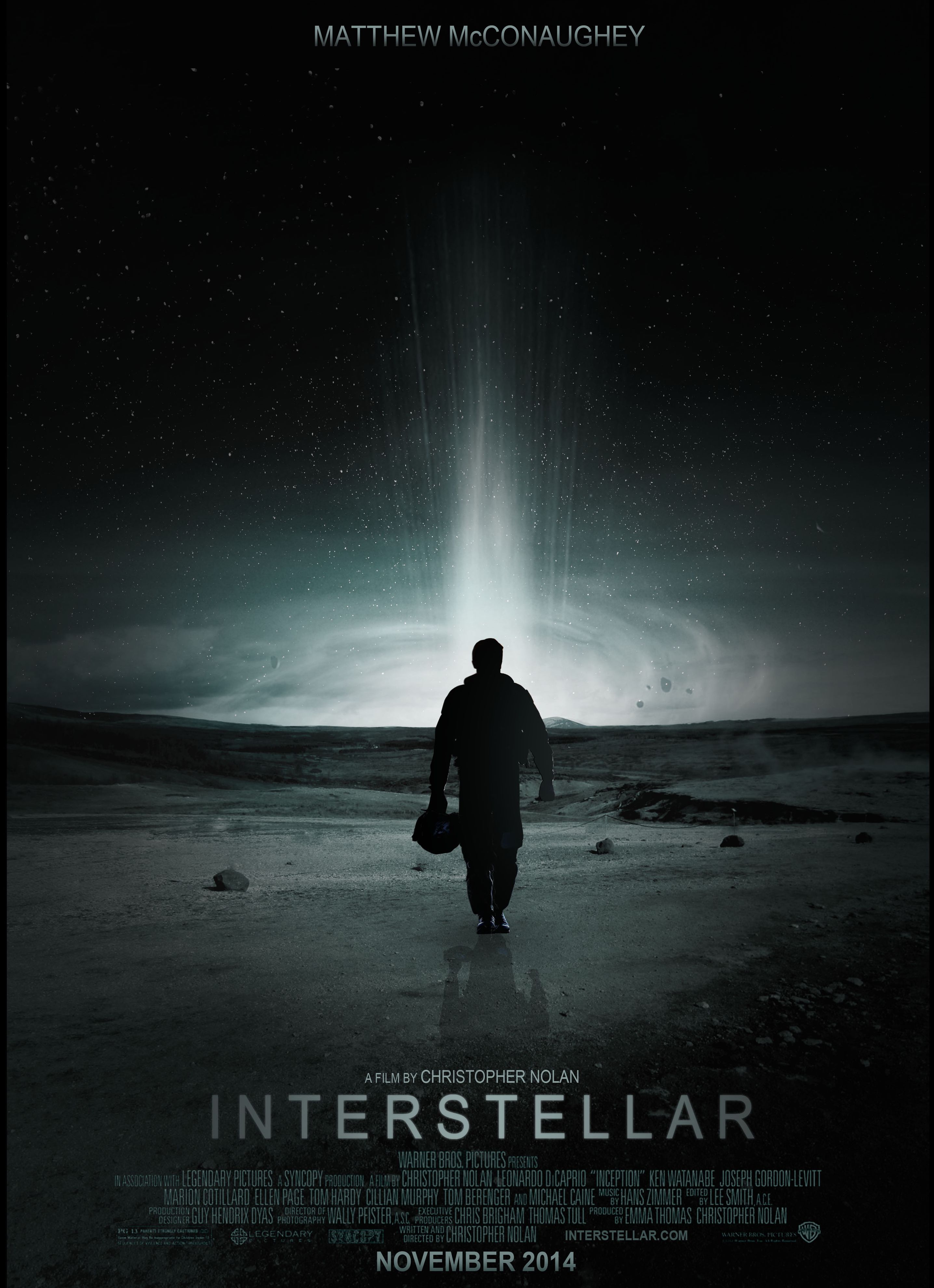 Interstellar beautiful dark sky poster