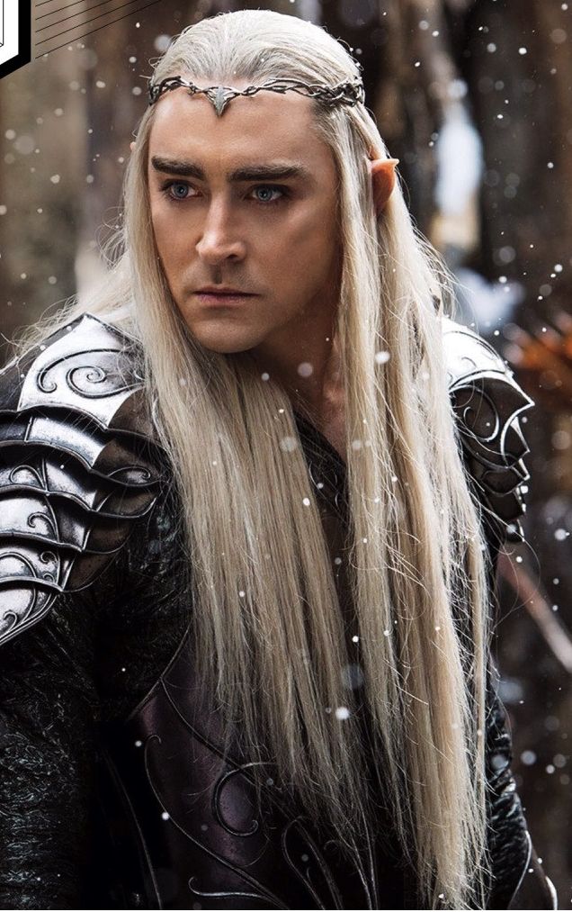 Lee Pace, long hair, Thranduil - The Battle of the Five Armi