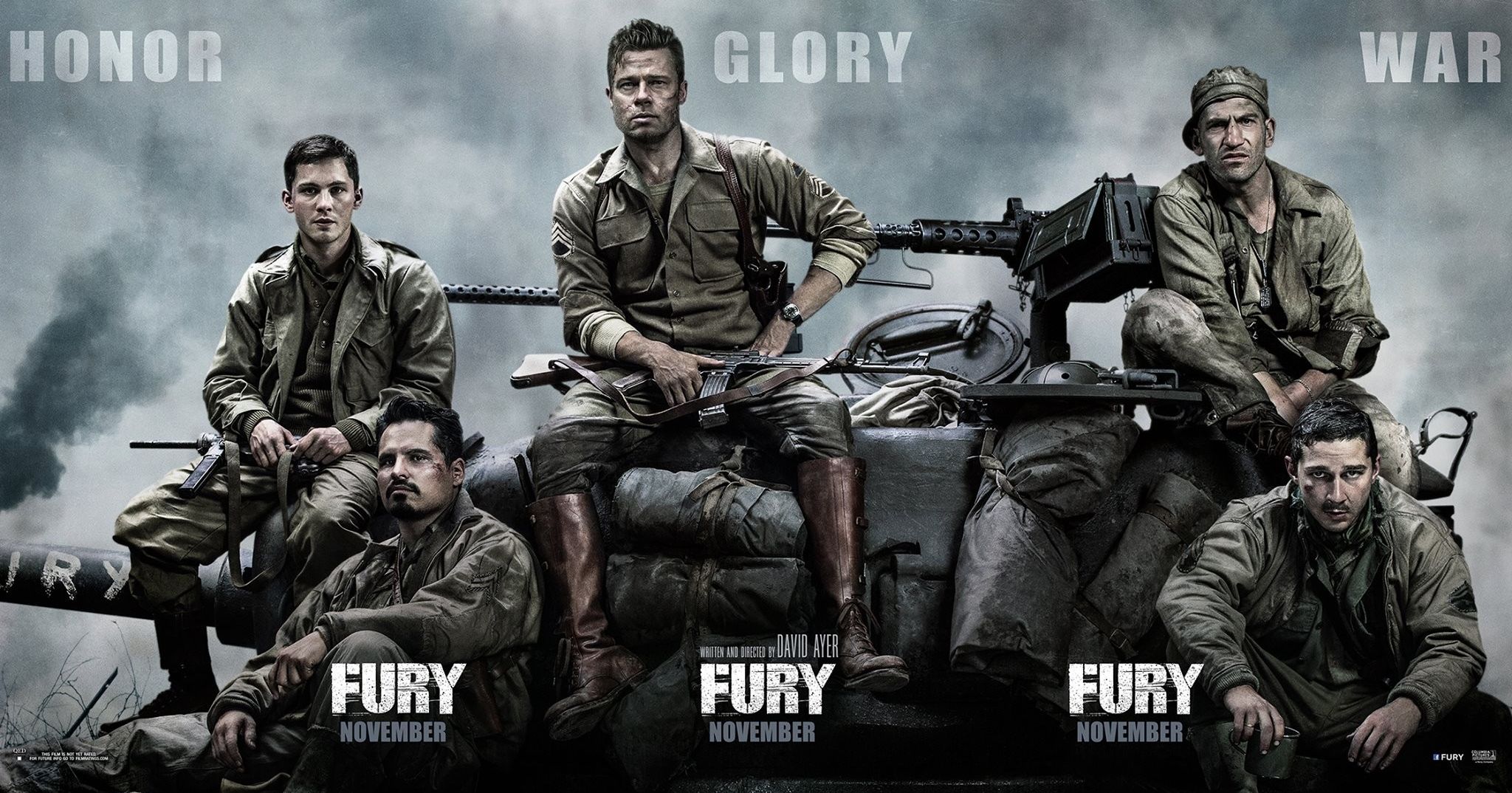 Honer, Glory, War - Fury banner poster