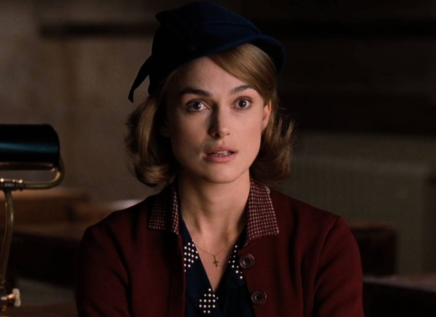 Keira Knightley amazed as Joan Clarke in The Imitation Game