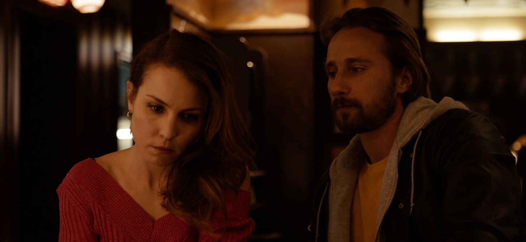Noomi Rapace as Nadia and Matthias Schoenaerts as Eric
