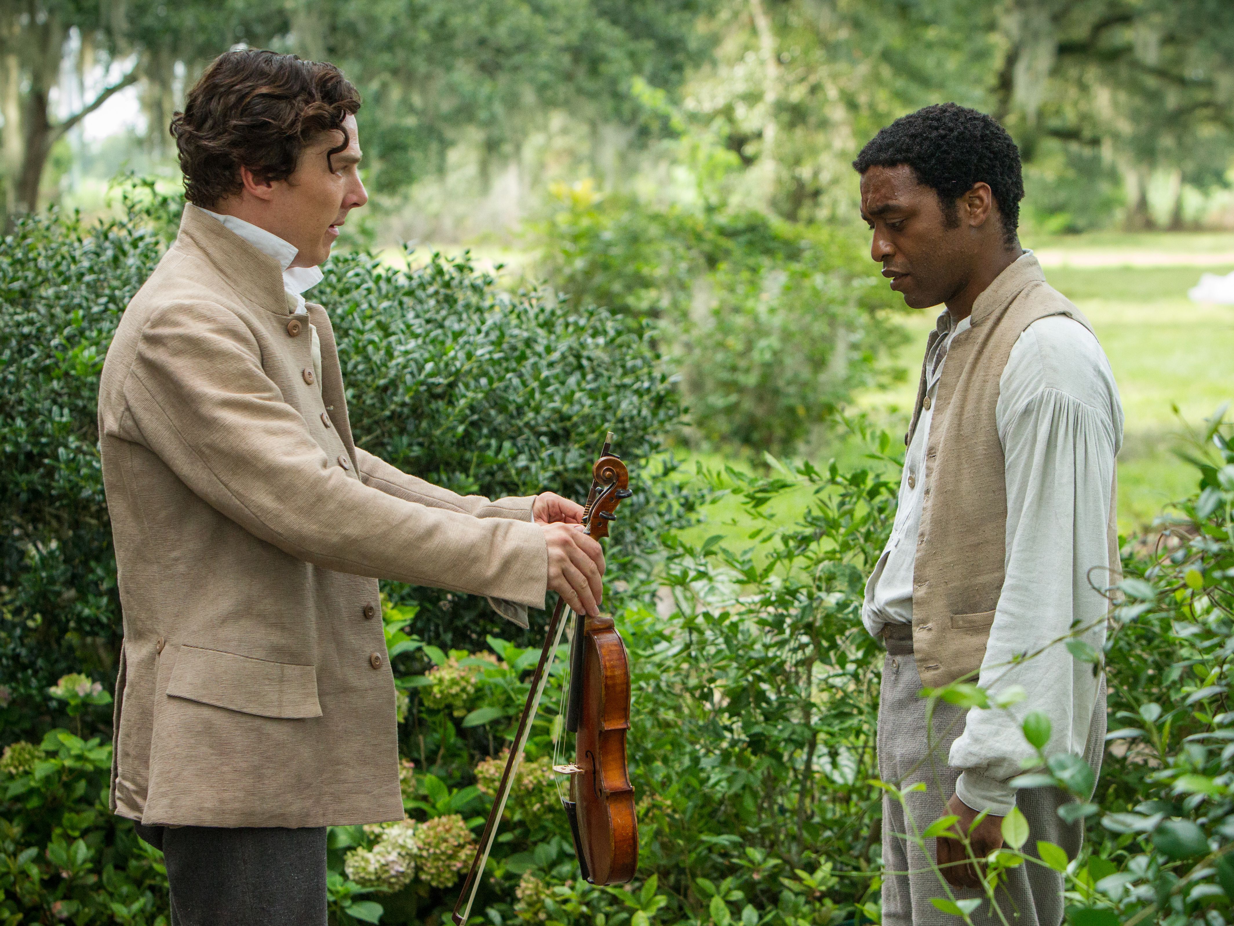 Benedict Cumberbatch as Ford handing over a violin - 12 Year