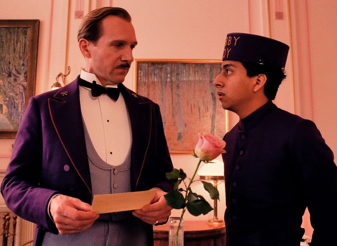 M. Gustave unimpressed by Zero - The Grand Budapest Hotel