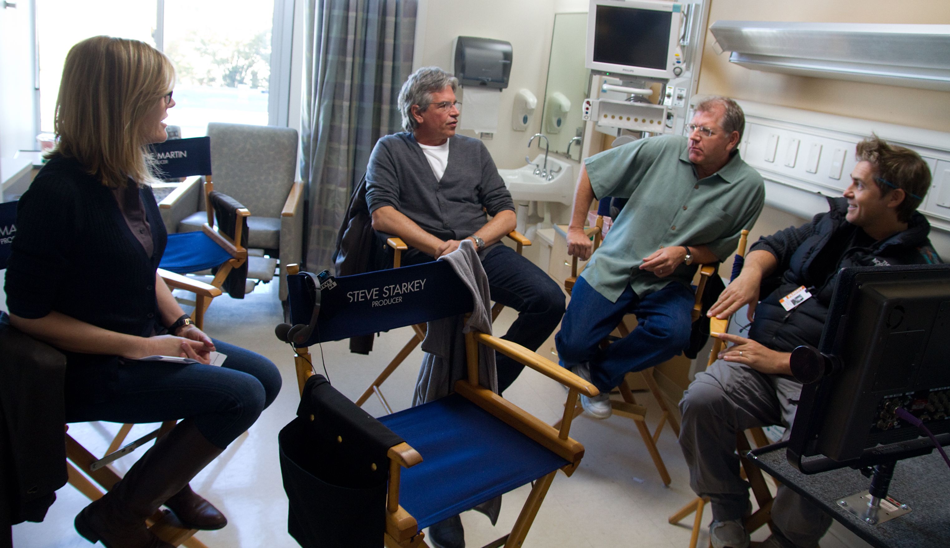 Robert Zemeckis behind the scenes in the hospital - Flight