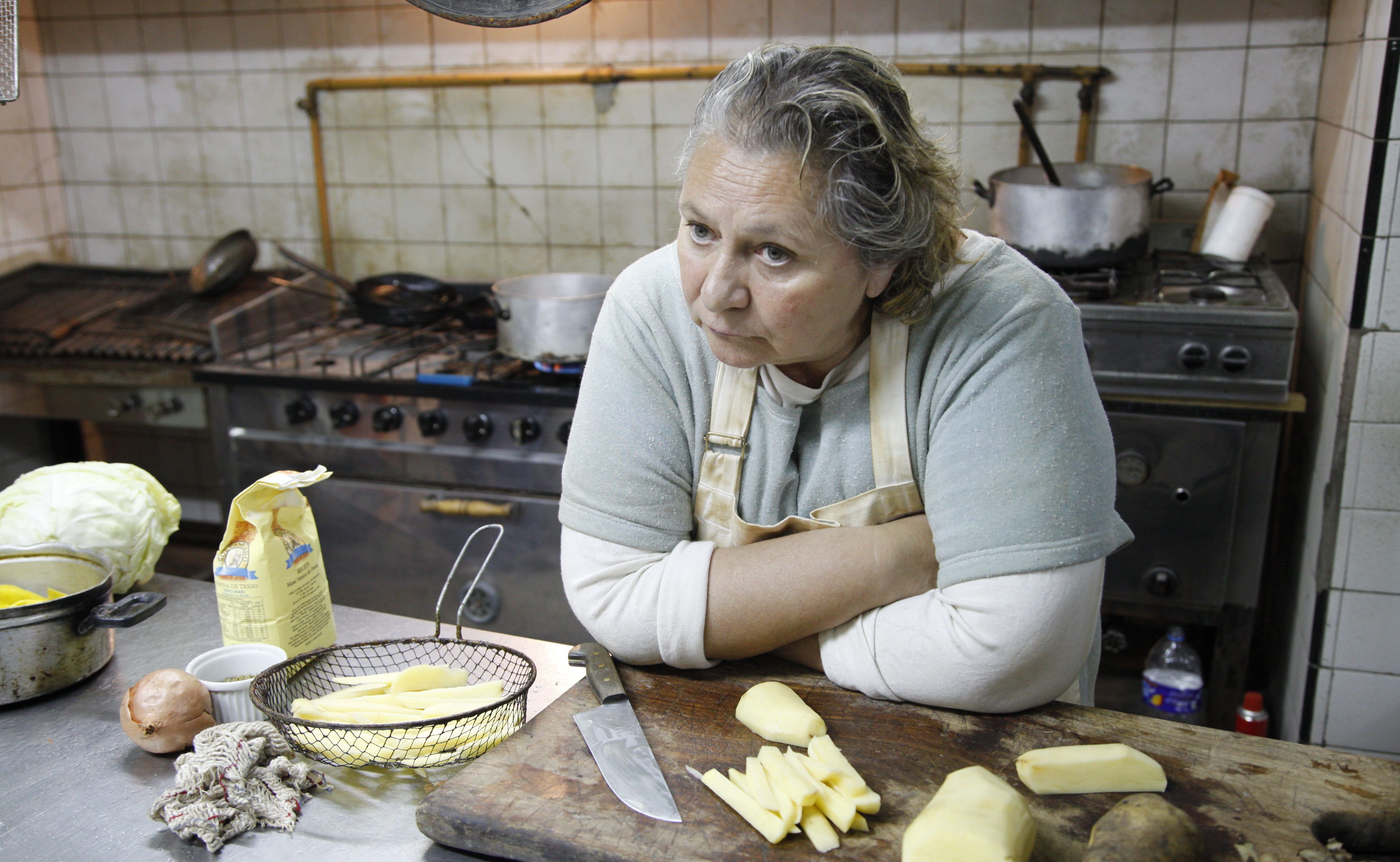 Rita Cortese as the cook in Wild Tales