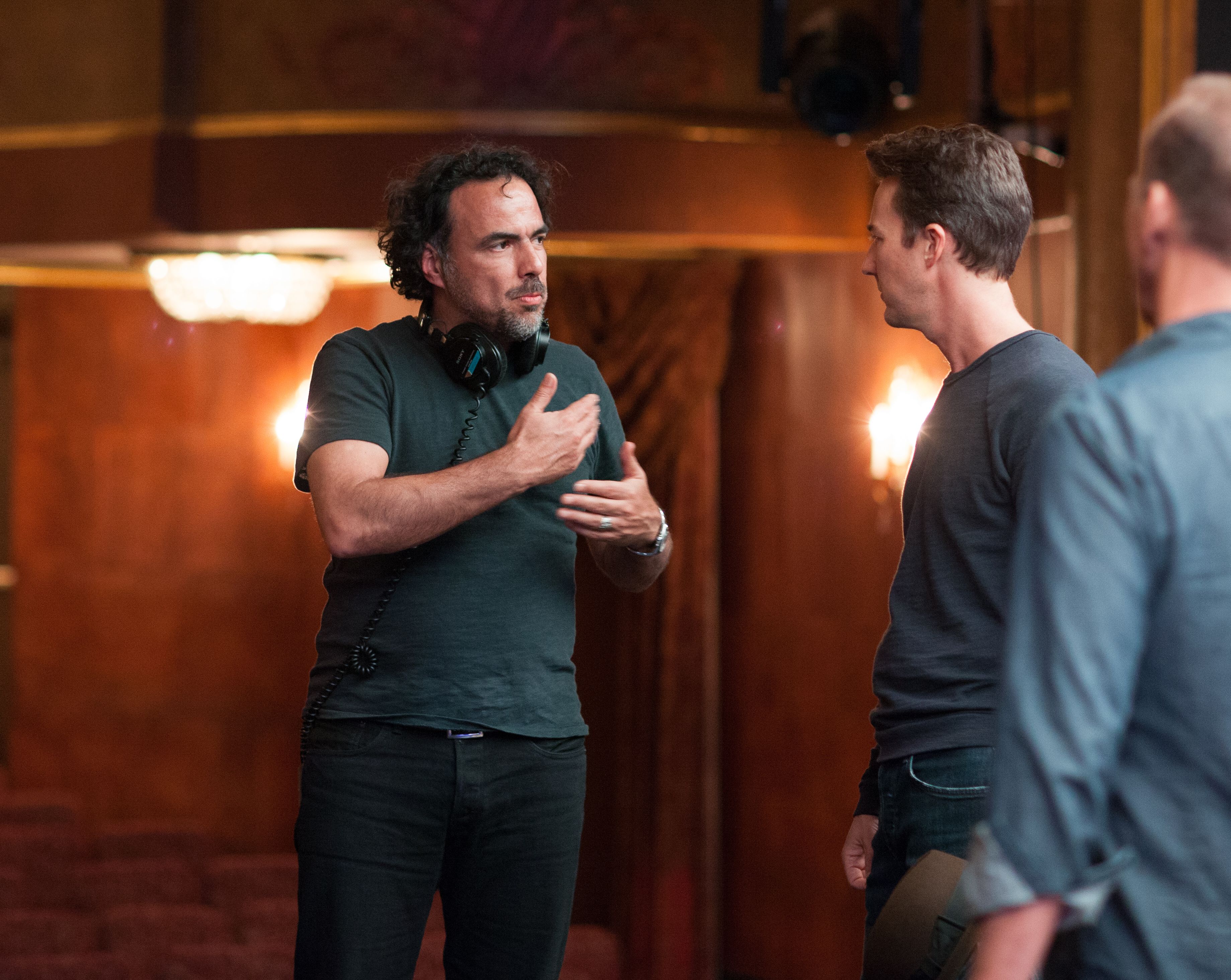 Alejandro González Iñárritu and Edward Norton discuss a s