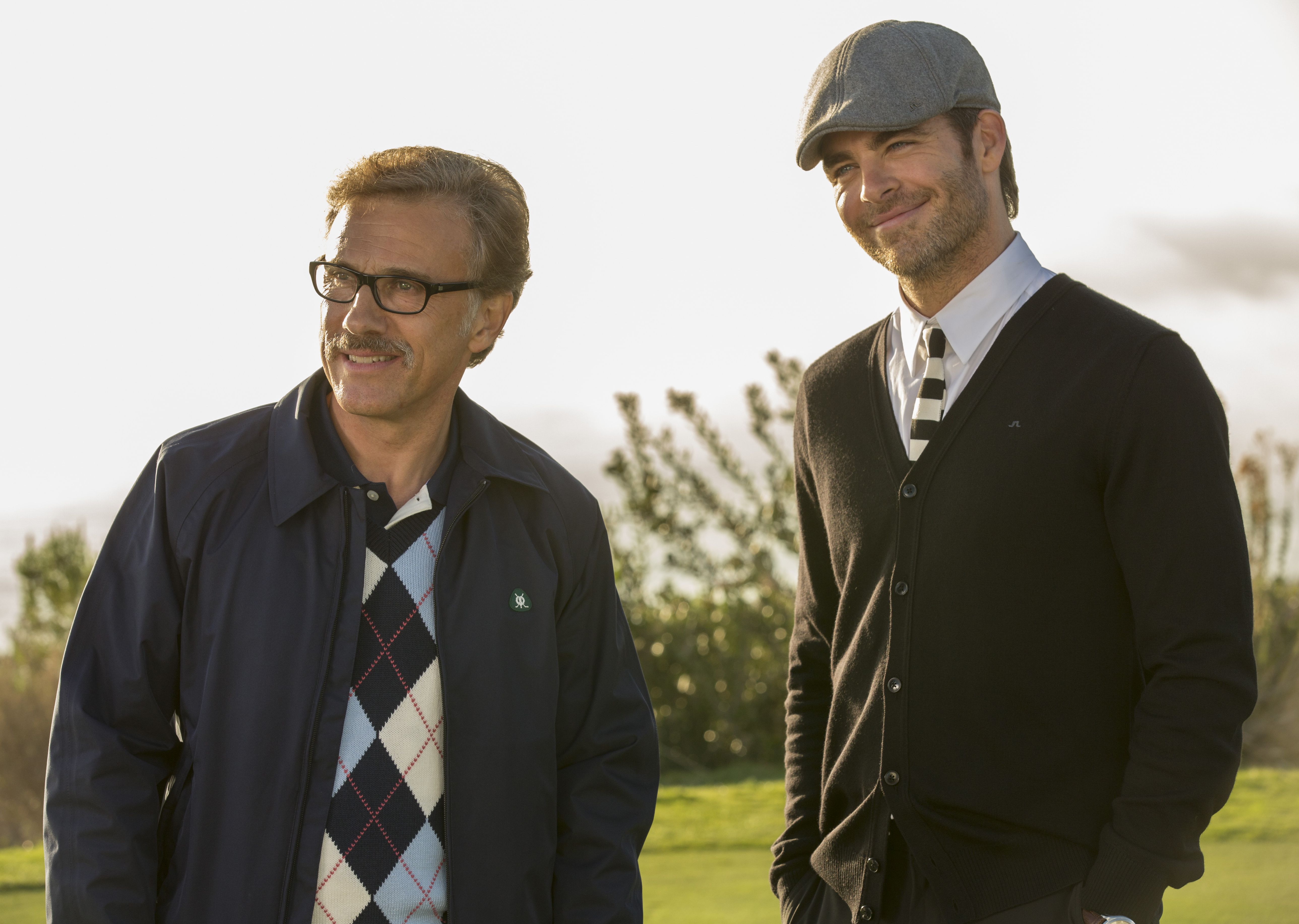 Christoph Waltz and Chris Pine in Horrible Bosses 2