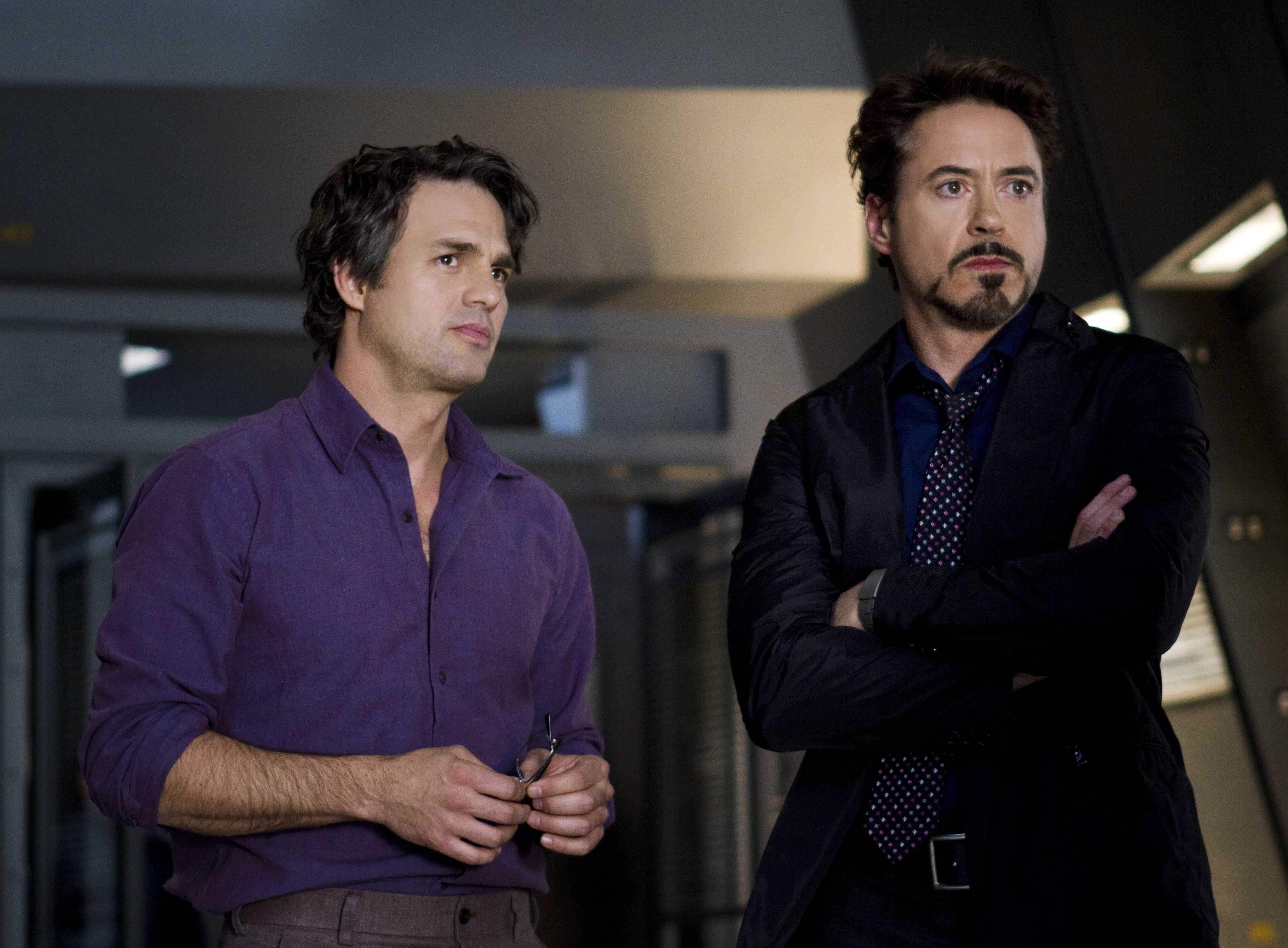 Pals Mark Ruffalo and Robert Downey Jr. in the first Avenger