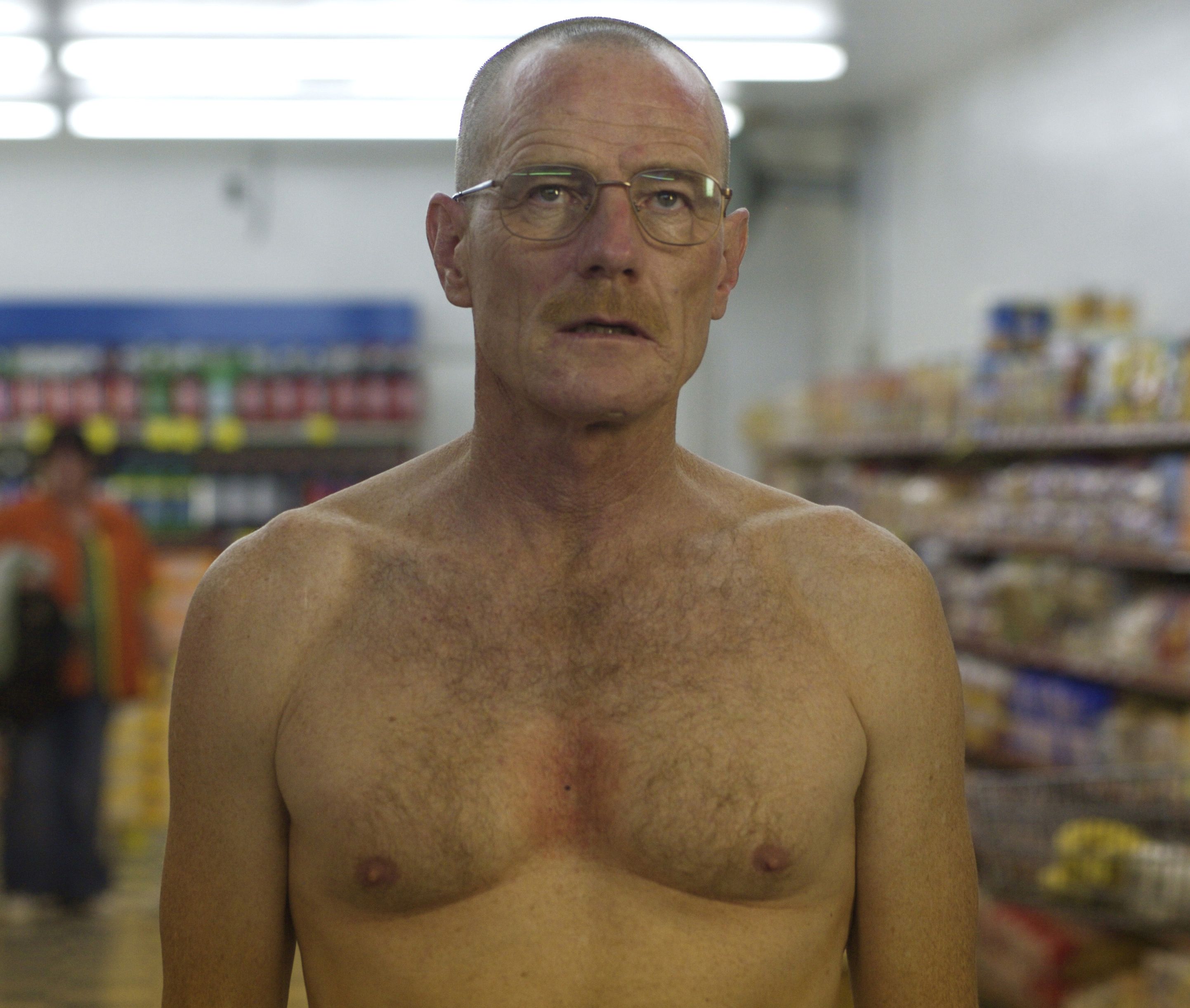 Walter White naked in the supermarket | Cultjer