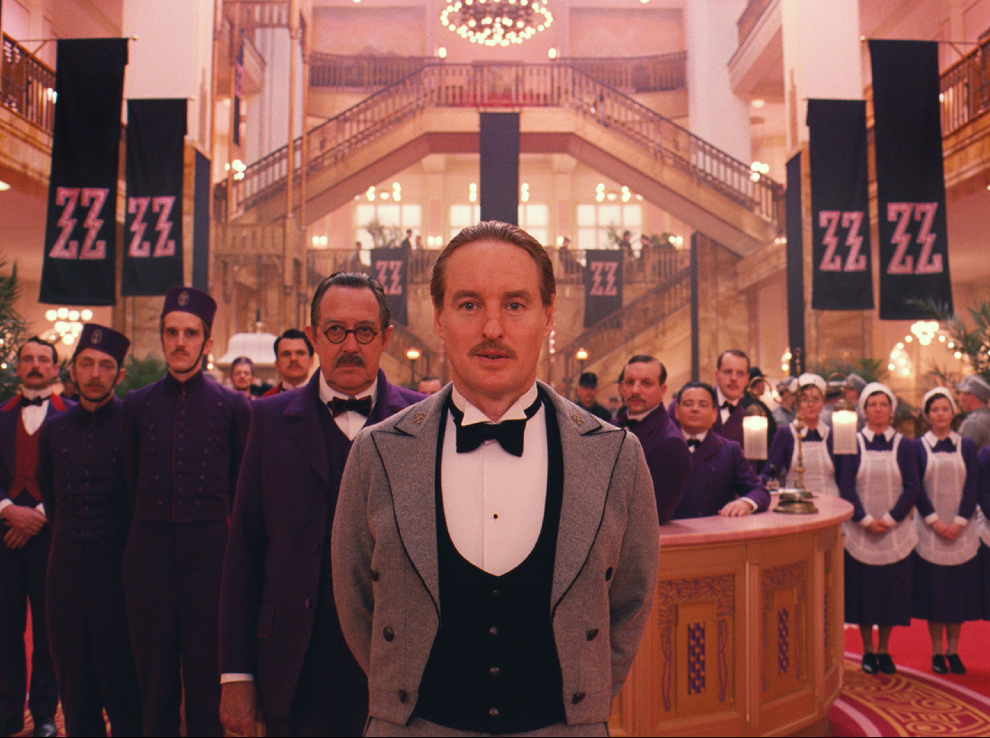 Owen Wilson as M. Chuck and the ZZ in The Grand Budapest Hot