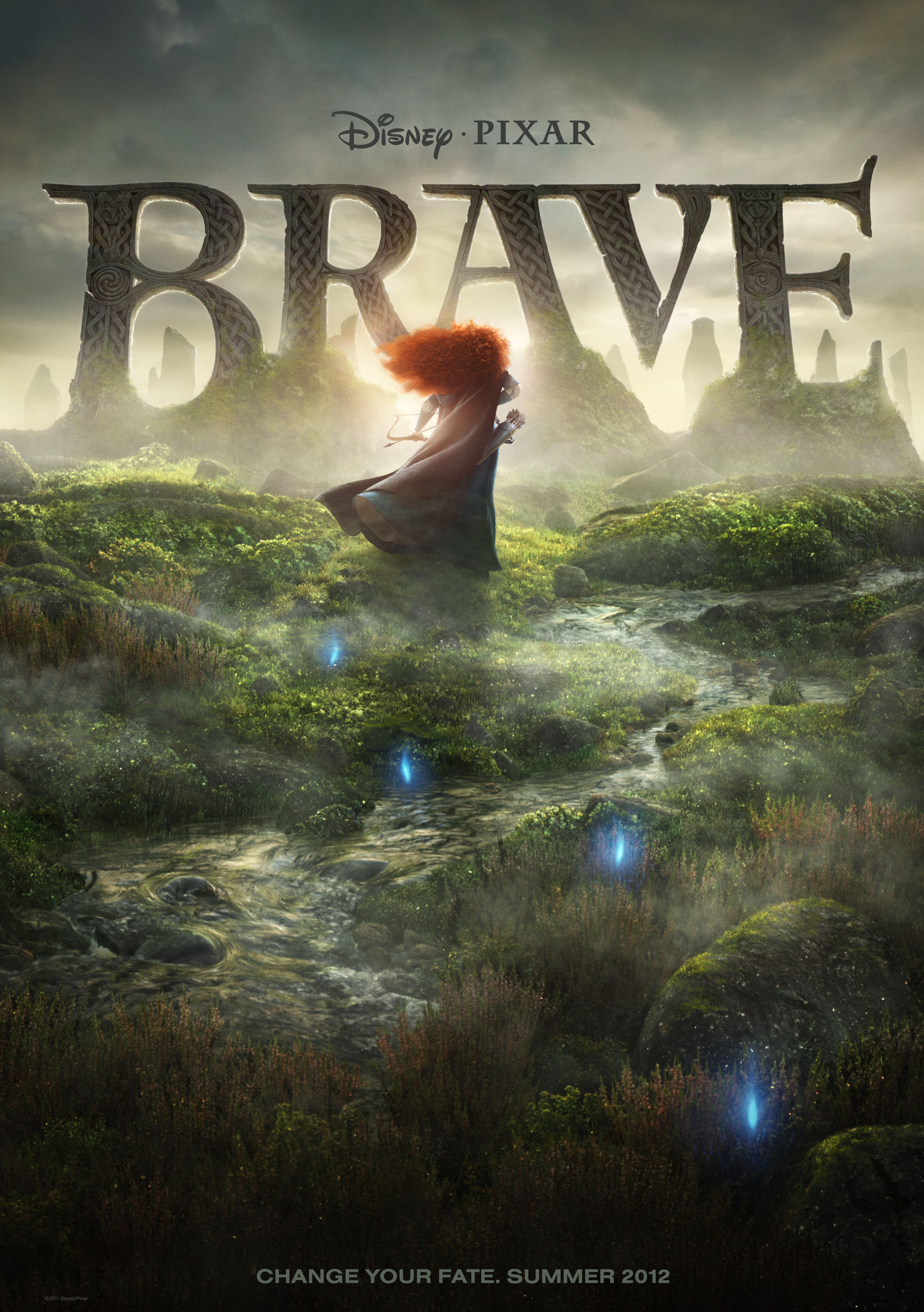 Disney Pixar Brave poster - Change Your Fate. Summer 2012