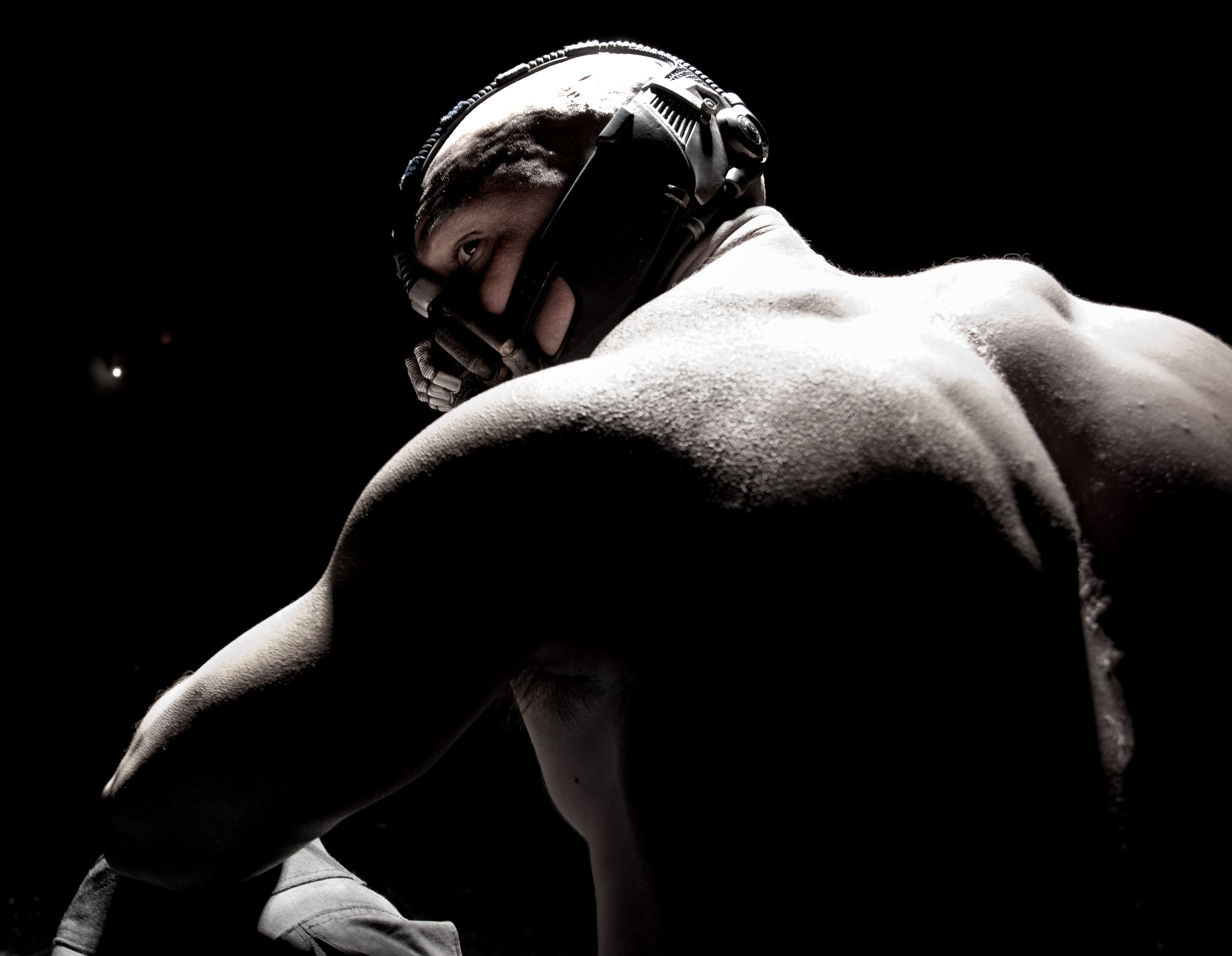 Bane's back - Tom Hardy in The Dark Knight Rises