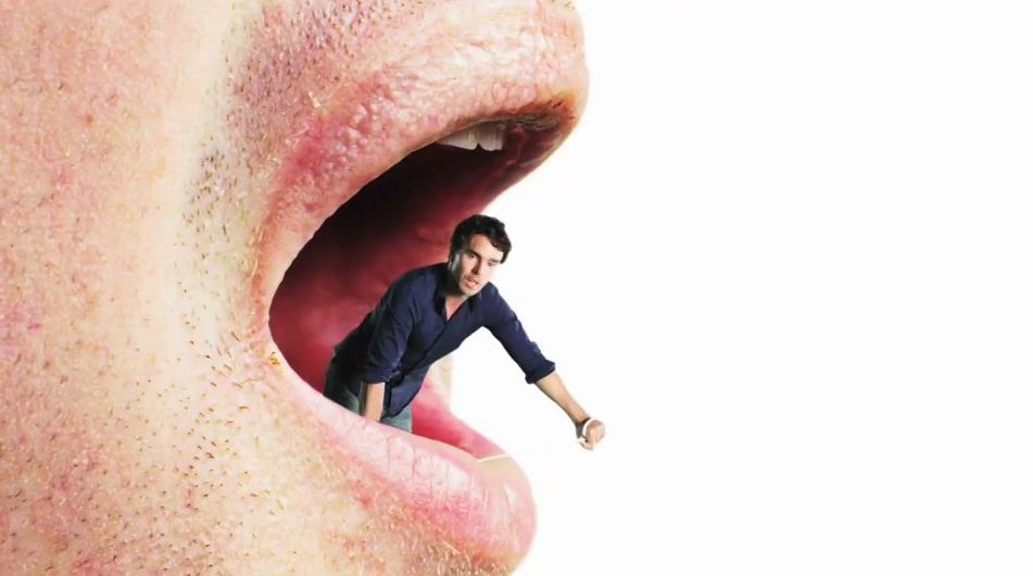 Damon Gameau in mouth - That Sugar Film