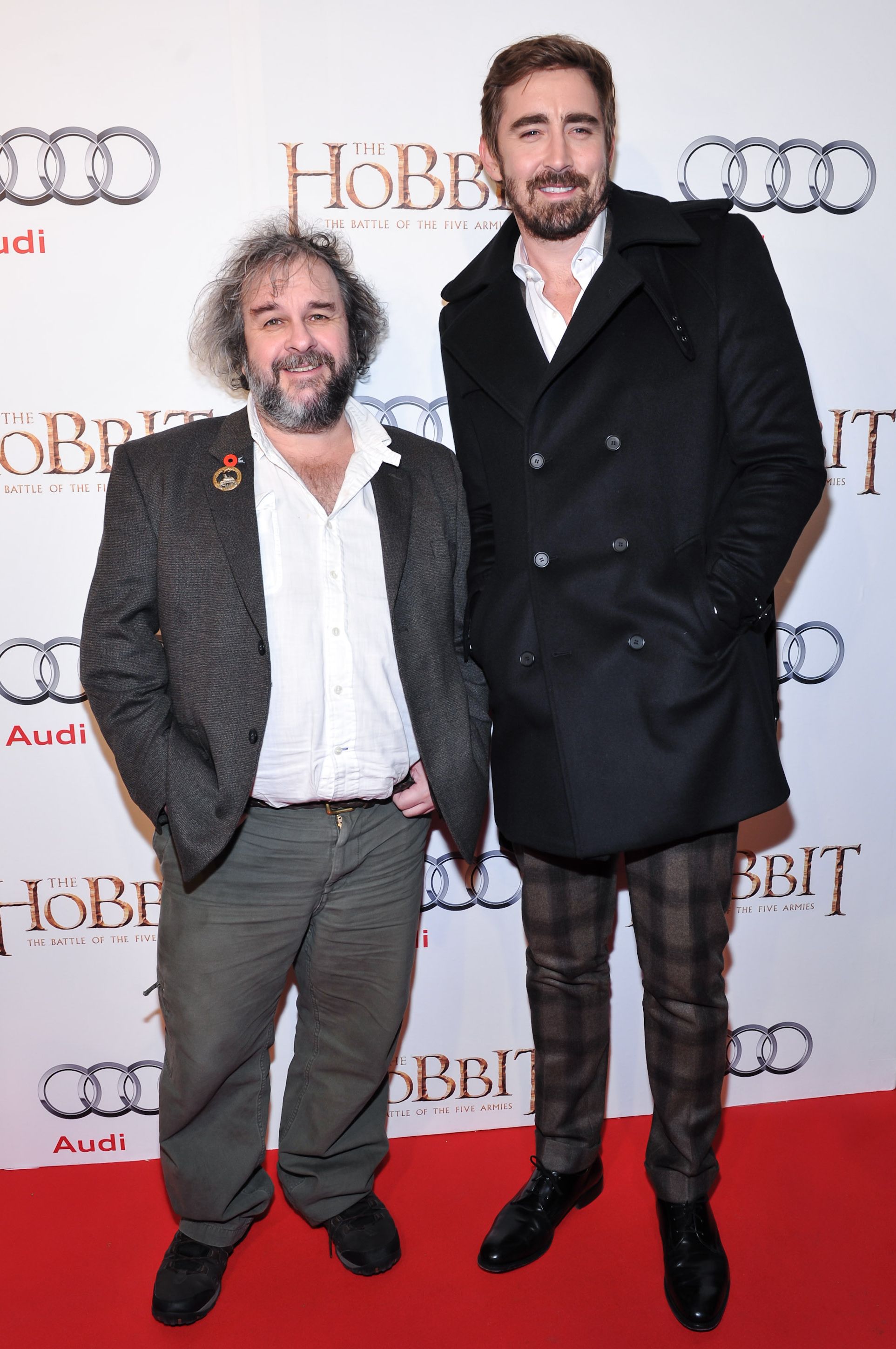 Peter Jackson and Lee Pace at The Hobbit: The Battle of the 
