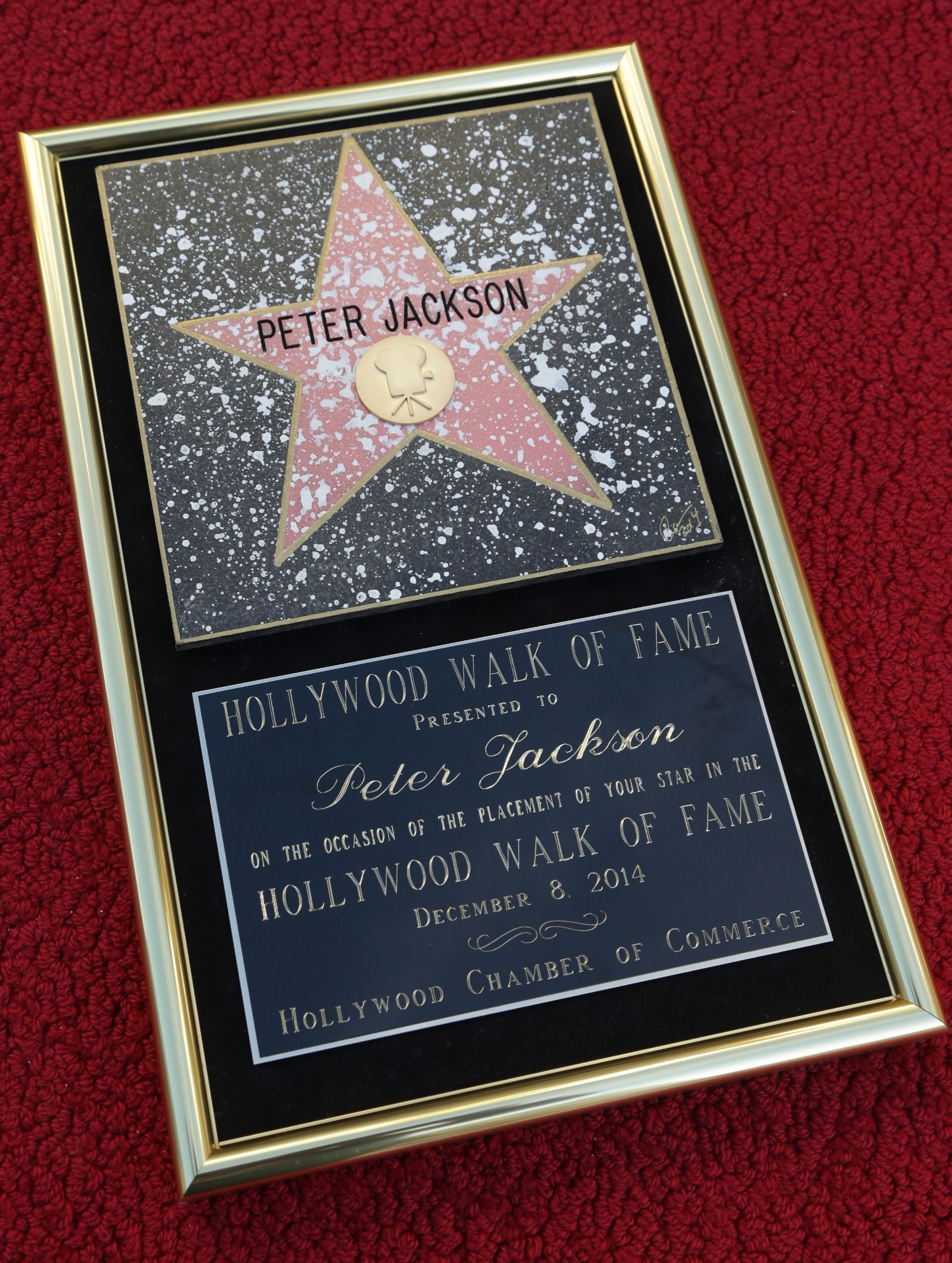 Peter Jackson - Walk of Fame star - December 8, 2014