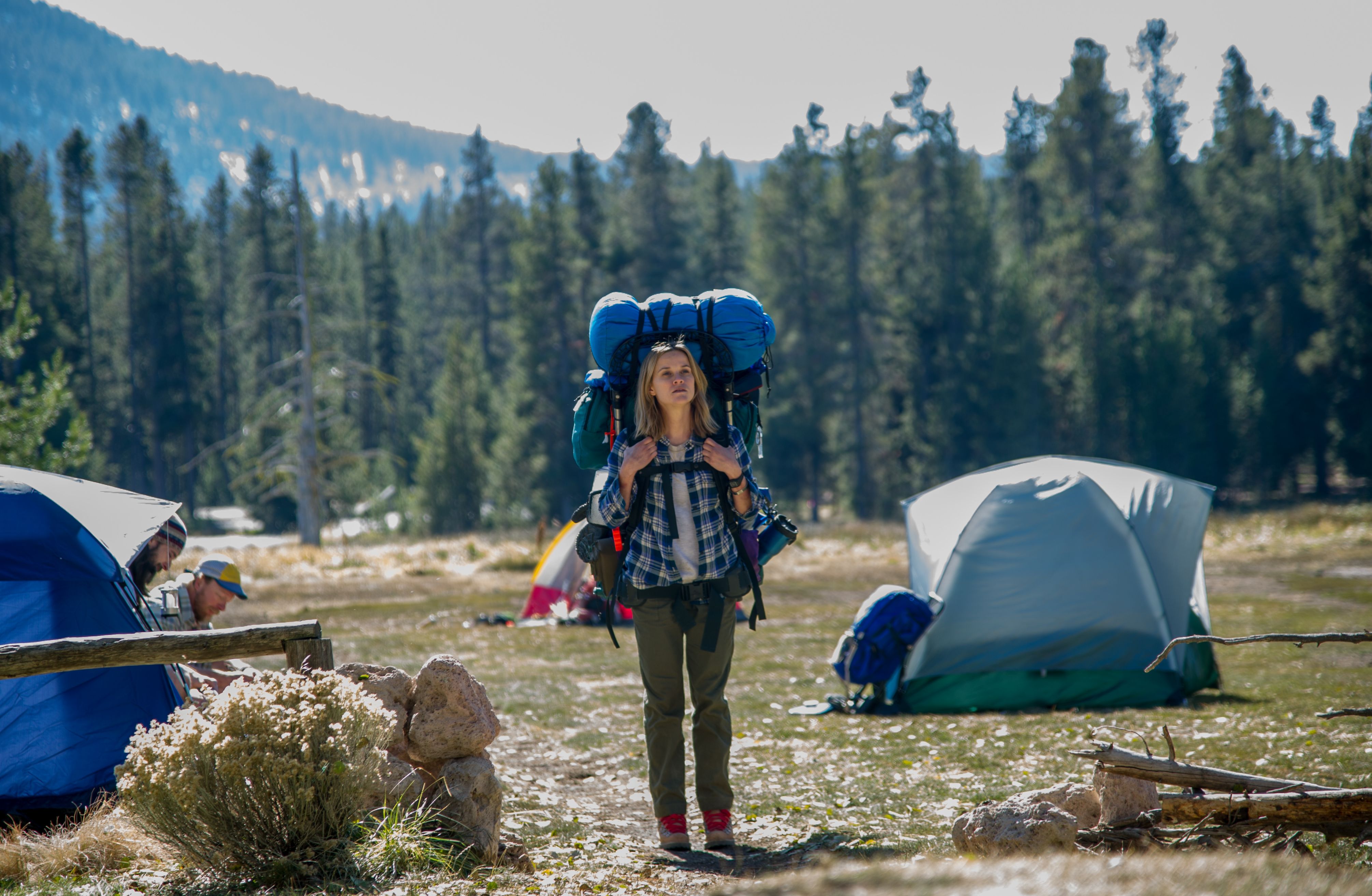 Reese Witherspoon camping in Wild