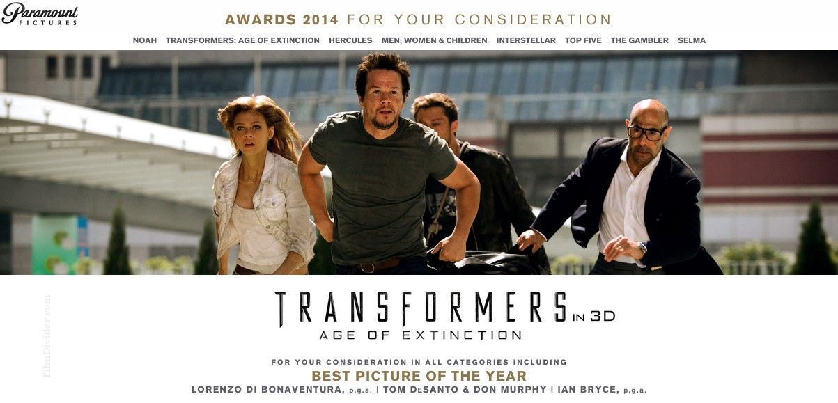 Transformers: Age of Extinction - For Your Consideration
