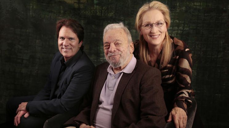 Rob Marshall, Stephen Sondheim and Meryl Streep
