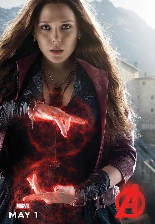 Elizabeth Olsen as Scarlet Witch character poster