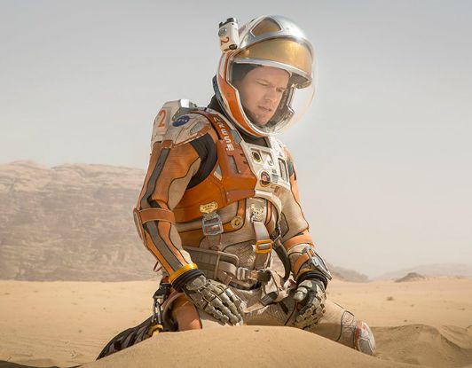 Another shot of Matt Damon on mars in Ridley Scott's new fil