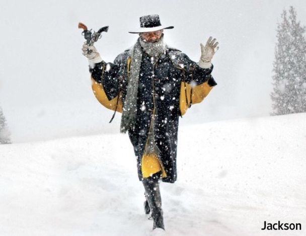 Samuel L. Jackson surrenders in The Hateful Eight