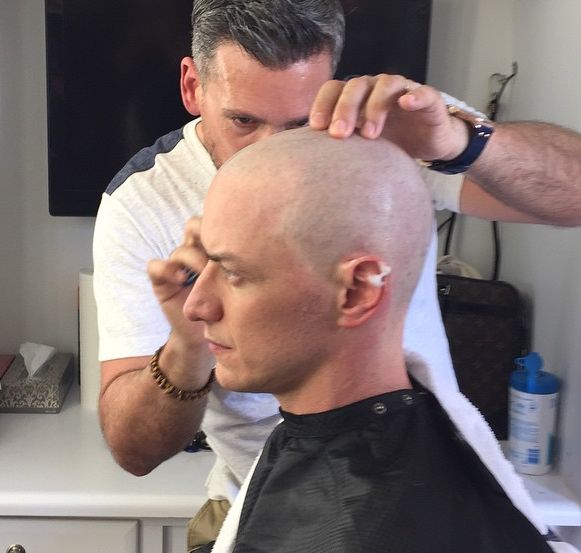 James McAvoy goes bald as Professor X in X-Men: Apocalypse