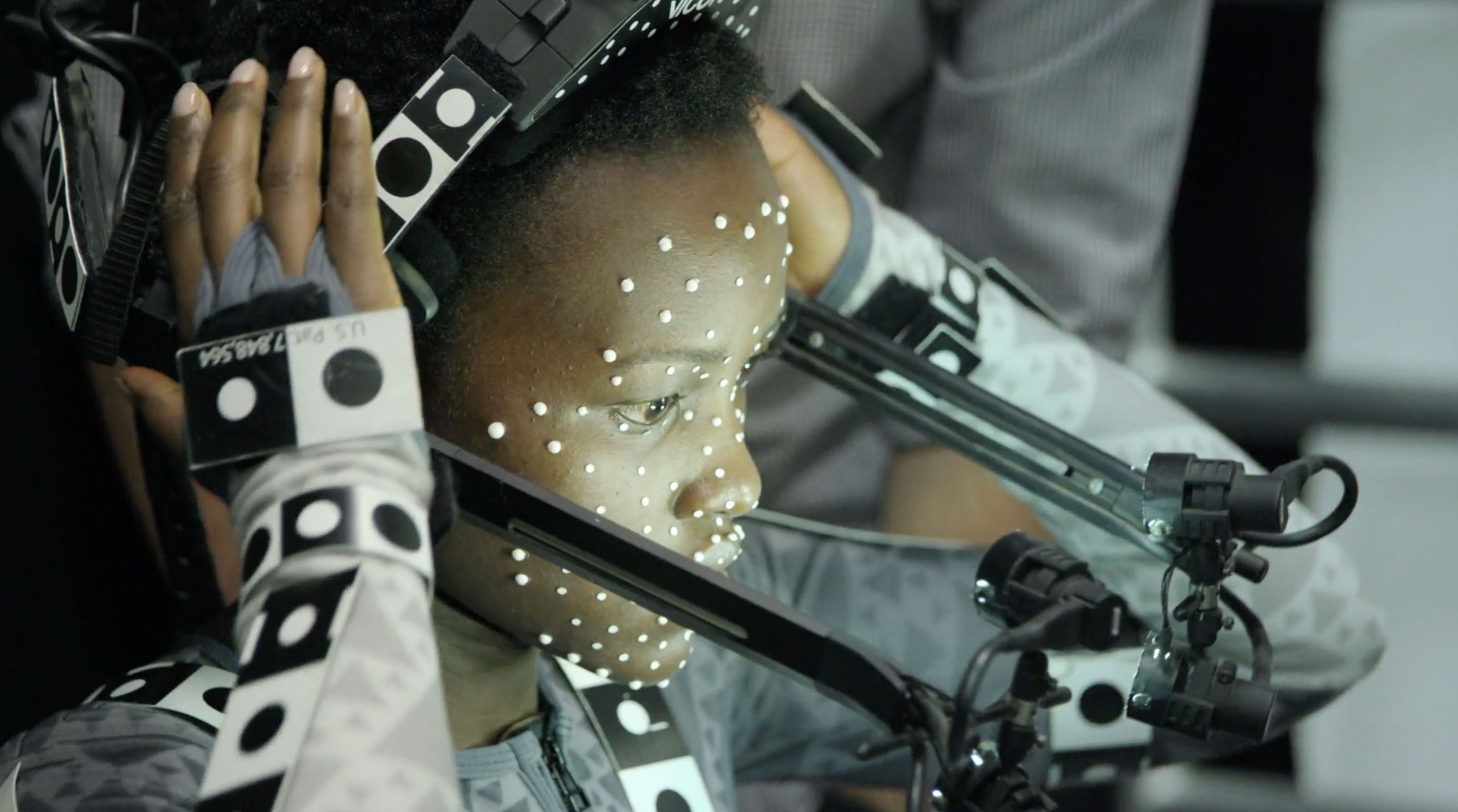 Lupita Nyong&#039;o behind-the-scenes motion-capture in Star Wars