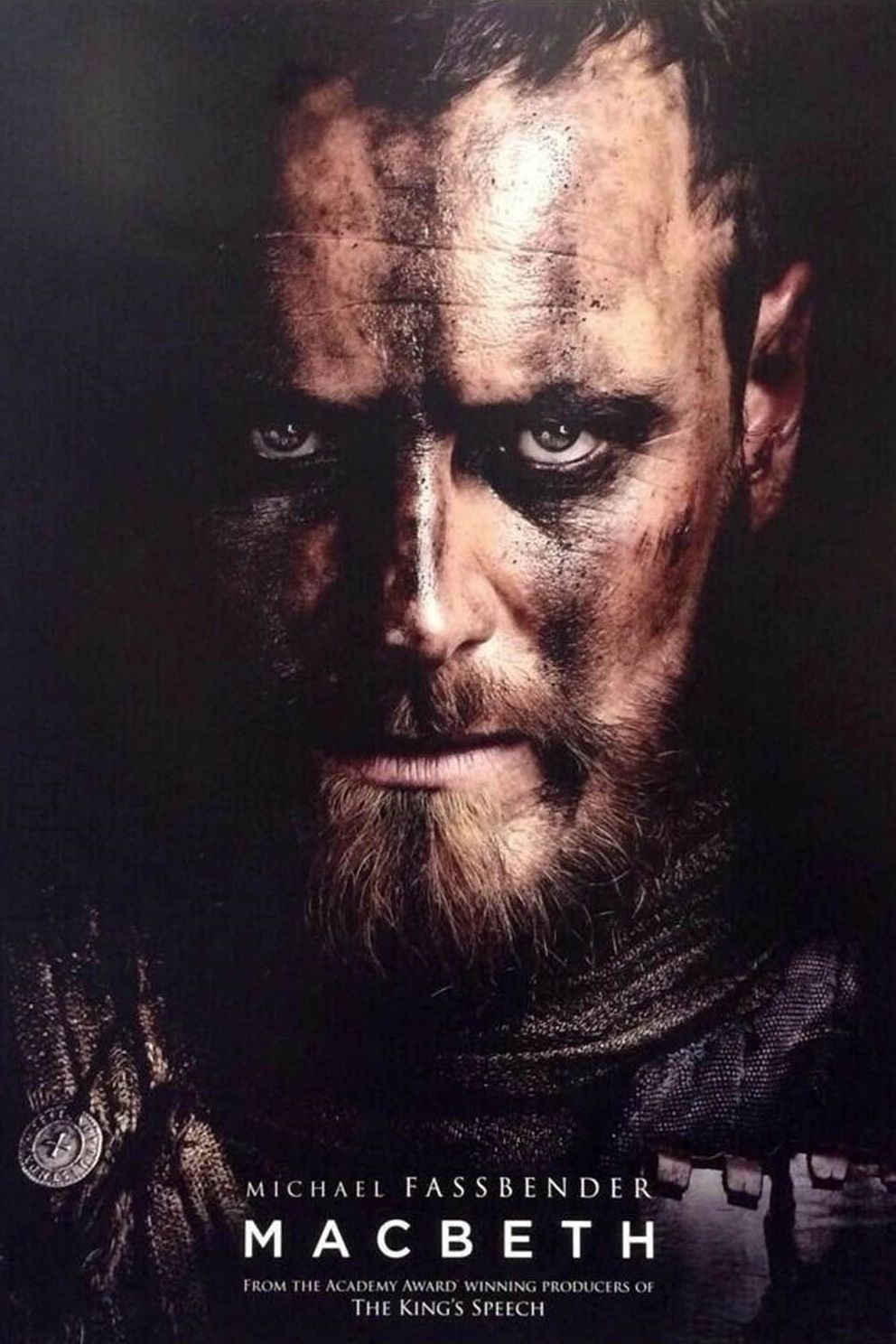 Michael Fassbender as Macbeth dark camouflage Poster