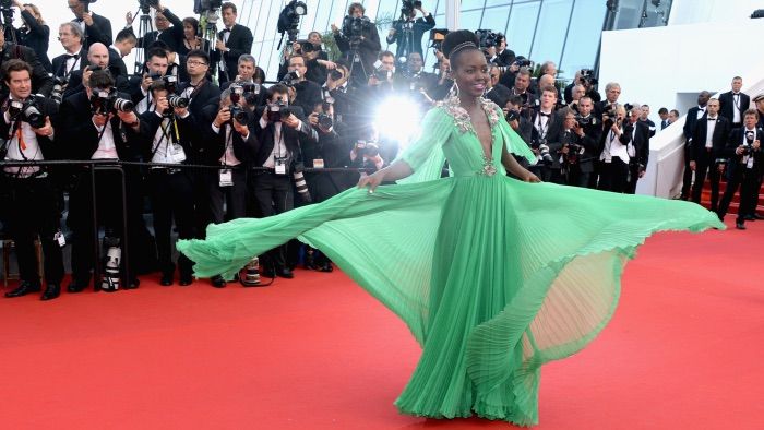 Lupita Nyong&#039;o Gives a Twirl on the Red Carpet