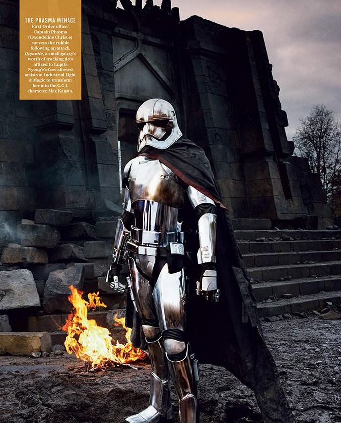 Gwendoline Christie as Captain Phasma in Star Wars - The For