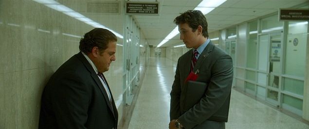 Miles Teller and Jonah Hill in Arms and the Dudes