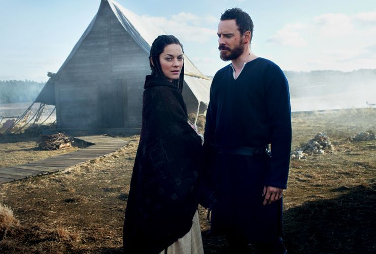 Michael Fassbender and Marion Cotillard as Macbeth and Lady 