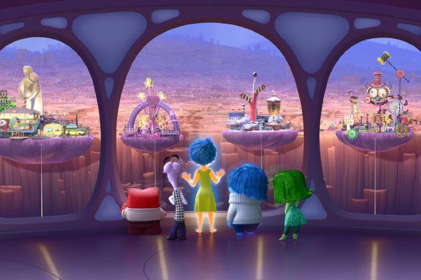 Characters of 'Inside Out' Look Out Onto Riley's Memories