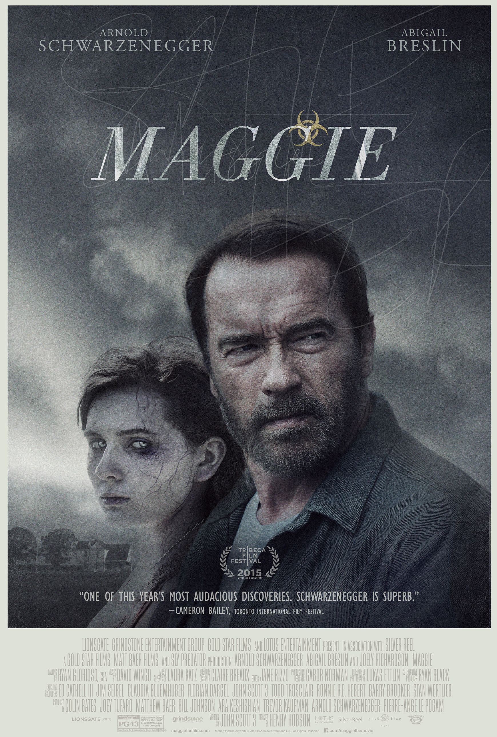 Maggie Poster with Arnold Schwarzenegger and Abigail Breslin