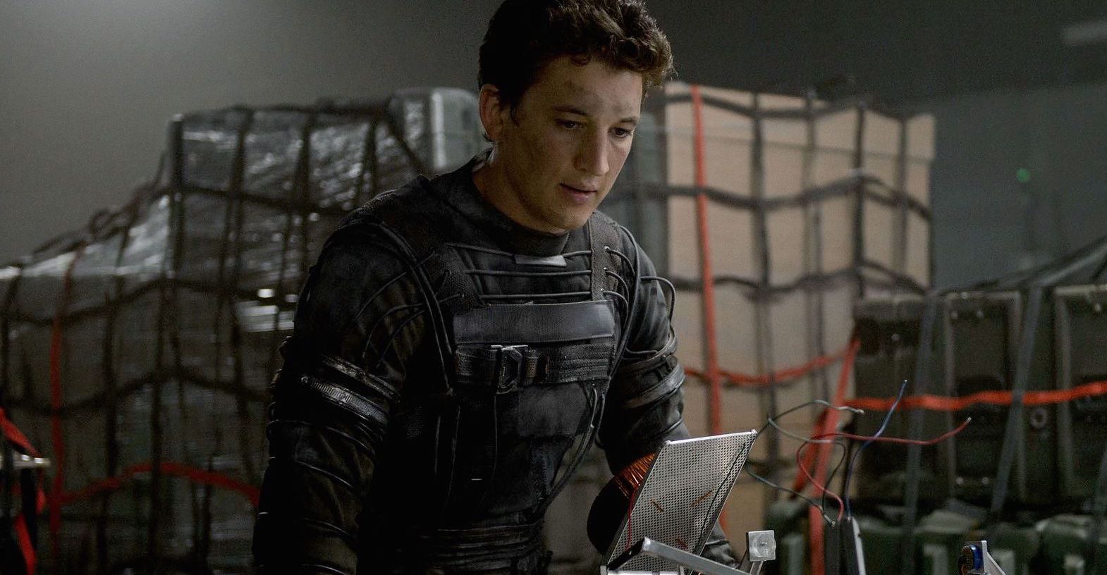 Reed Richards (Miles Teller) and some tech in Fantastic Four