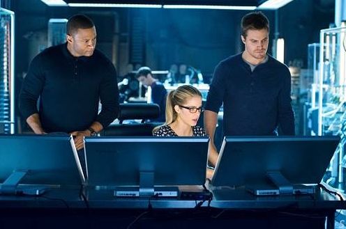 John Diggle, Felicity Smoak, Oliver Queen - Original Team Arrow