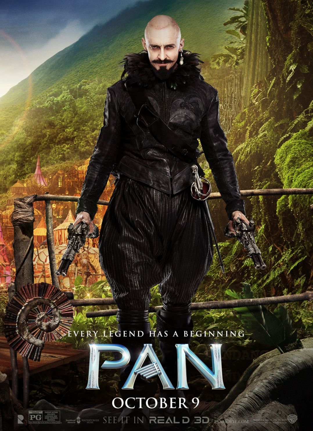 Hugh Jackman as Blackbeard in &#039;Pan&#039;