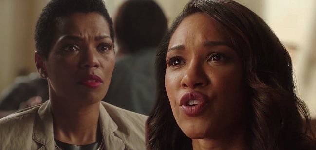 Iris West and her mother, Francine