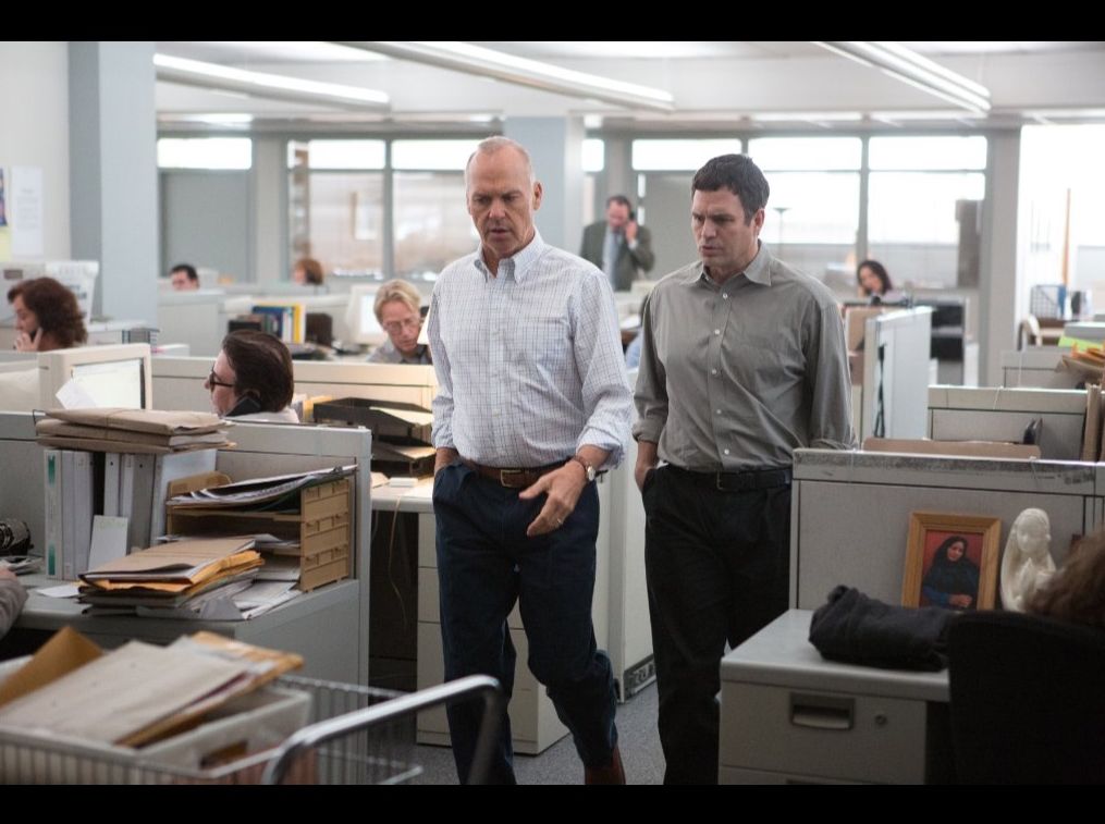 Michael Keaton and Mark Ruffalo in Spotlight