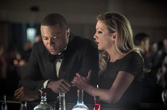 John Diggle & Laurel Lance at policemen's benefit