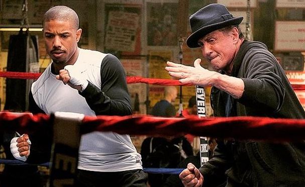 Michael B. Jordan and Sylvester Stallone in "Creed"