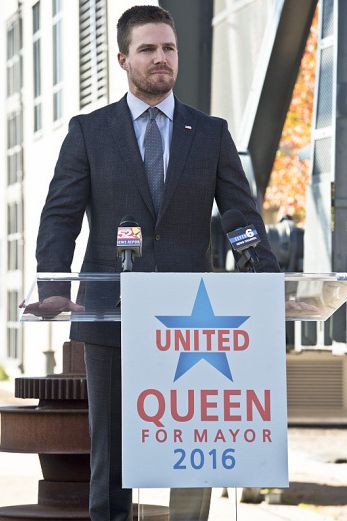 Oliver Queen daytime mayoral speech