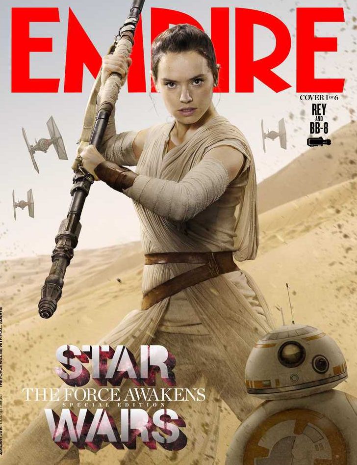 Rey and BB-8 on the Cover of Empire