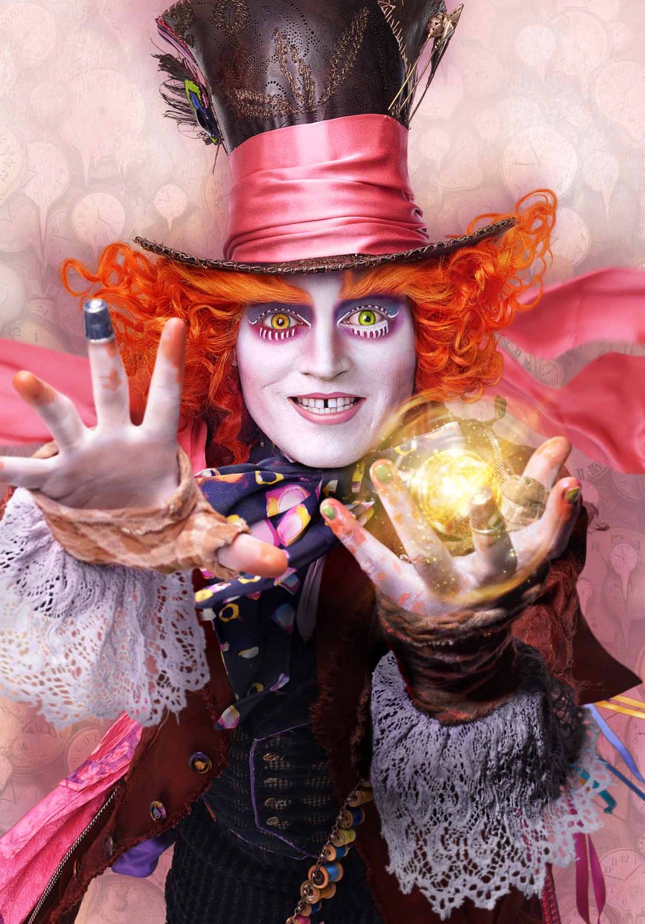 Johnny Depp as the Mad Hatter