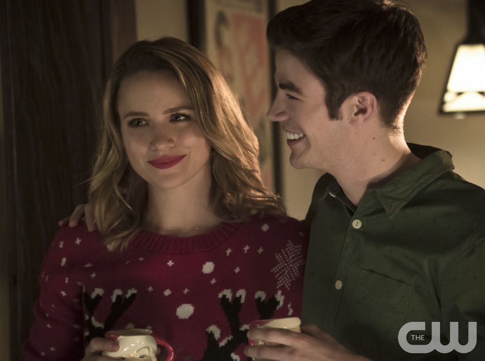Patty Spivot & Barry Allen at Christmas Eve party